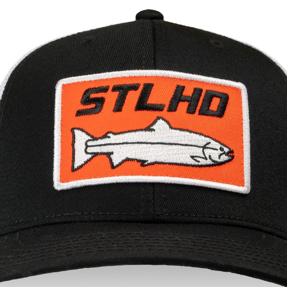 STLHD Men's Standard Trucker Hat in Black/White