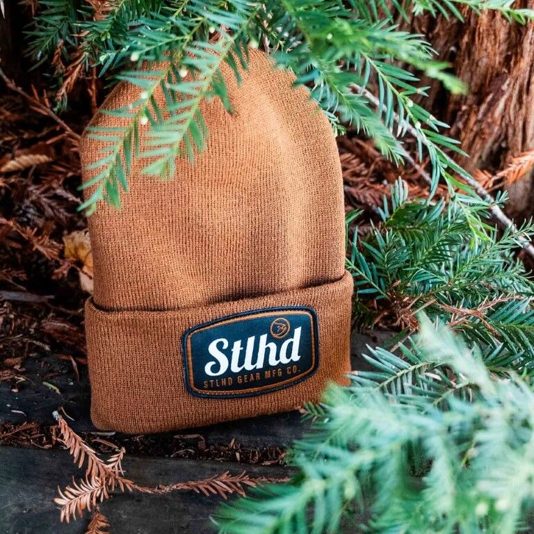 STLHD Men's Rustic Knit Hat in Brown