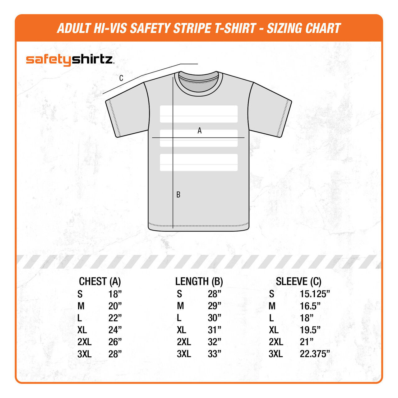 SafetyShirtz Men's Bigfoot Hi-Vis Safety Stripe T-Shirt