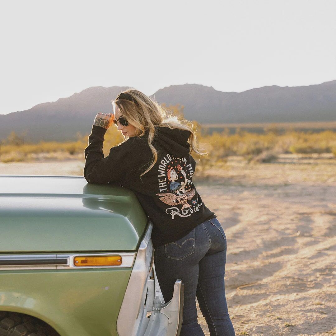 Troll Co. Women's Rosie Hoodie in Black