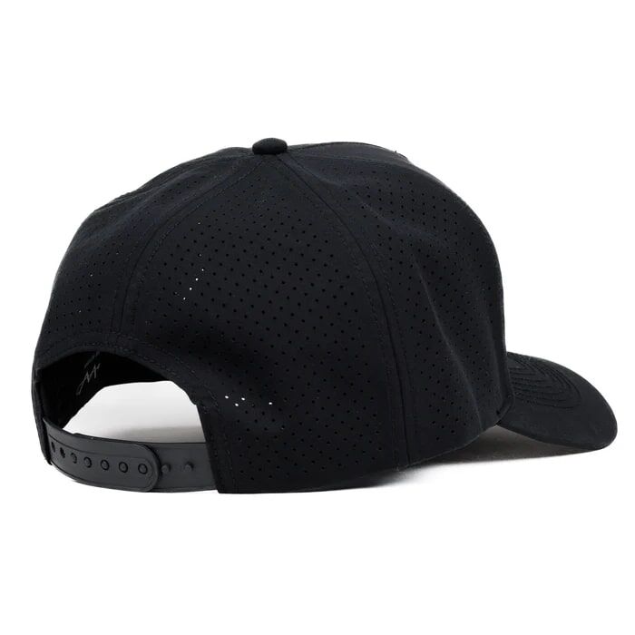 Creek Angler’s Device Cap Black Performance Cap | Moisture Wicking Hat – Vapor Apparel