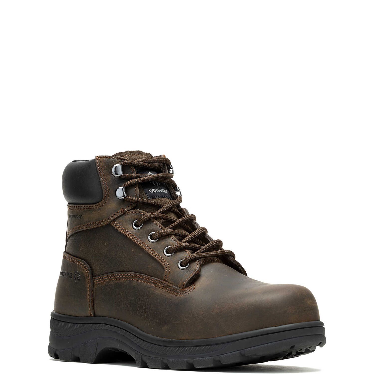 Wolverine Men's Carlsbad Waterproof 6-In Steel Toe Work Boot in Brown