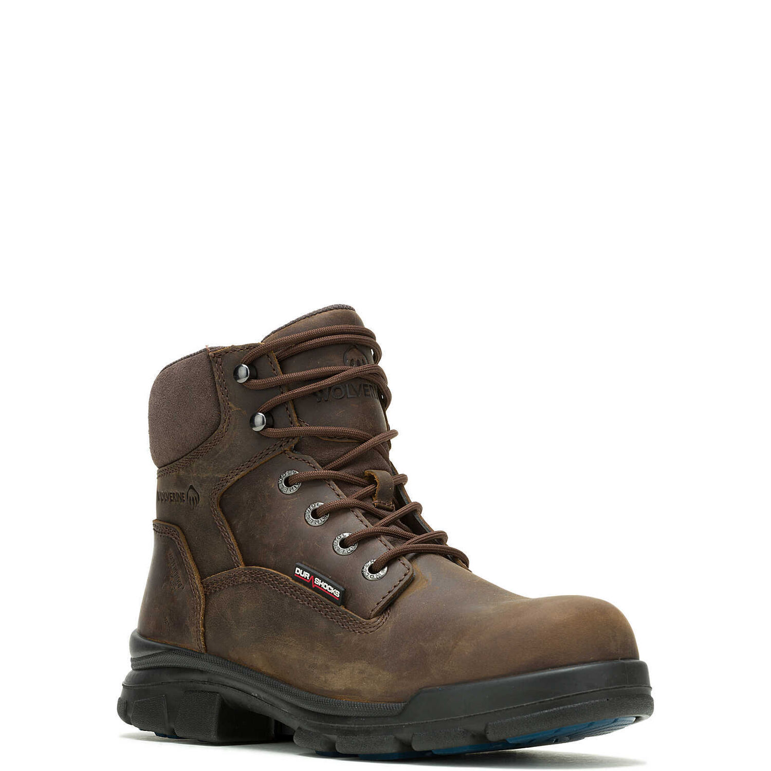 Wolverine Men's DuraShocks SR Icon 6-In CarbonMax Work Boot in Dark Brown