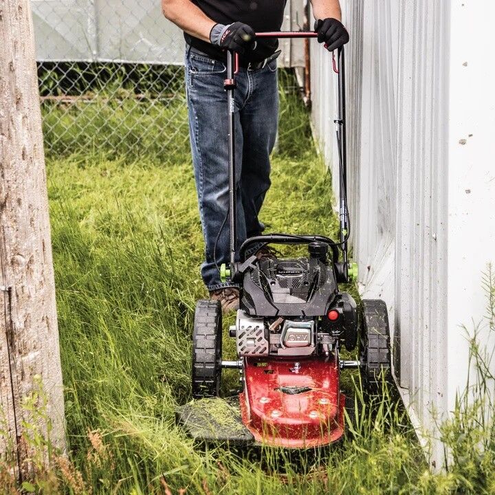Earthquake 22-In Gas Wide Wheel Walk Behind Push Trimmer Mower