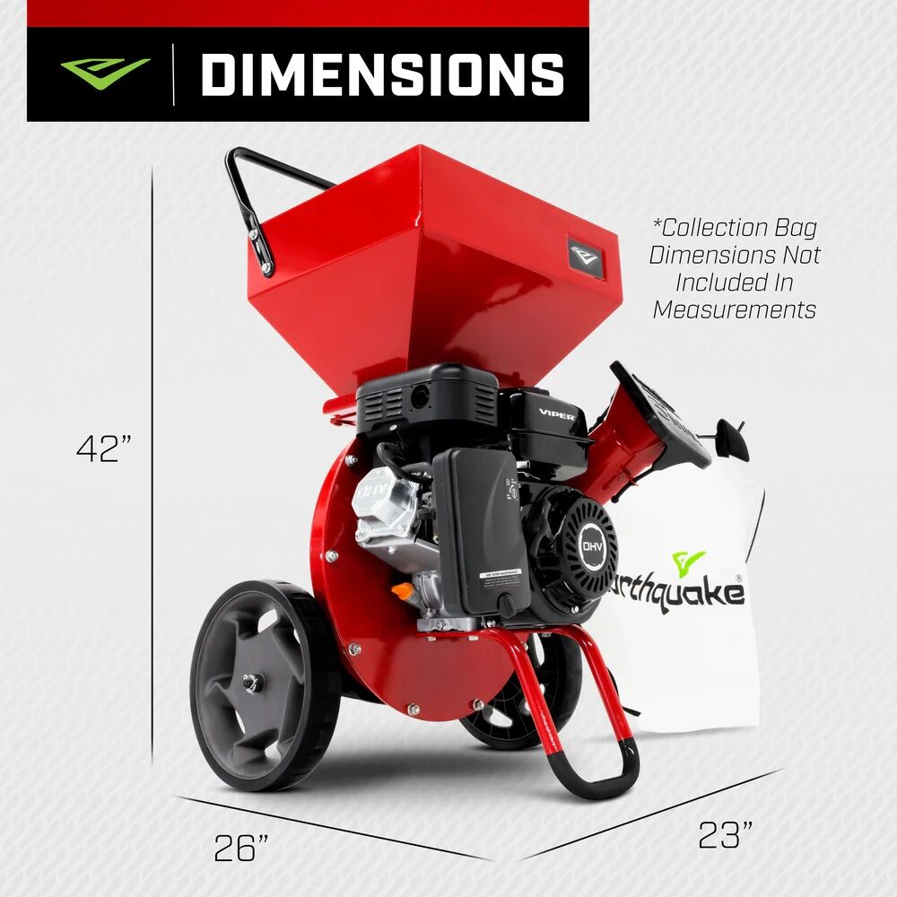Earthquake K32 212cc Gas Chipper Shredder