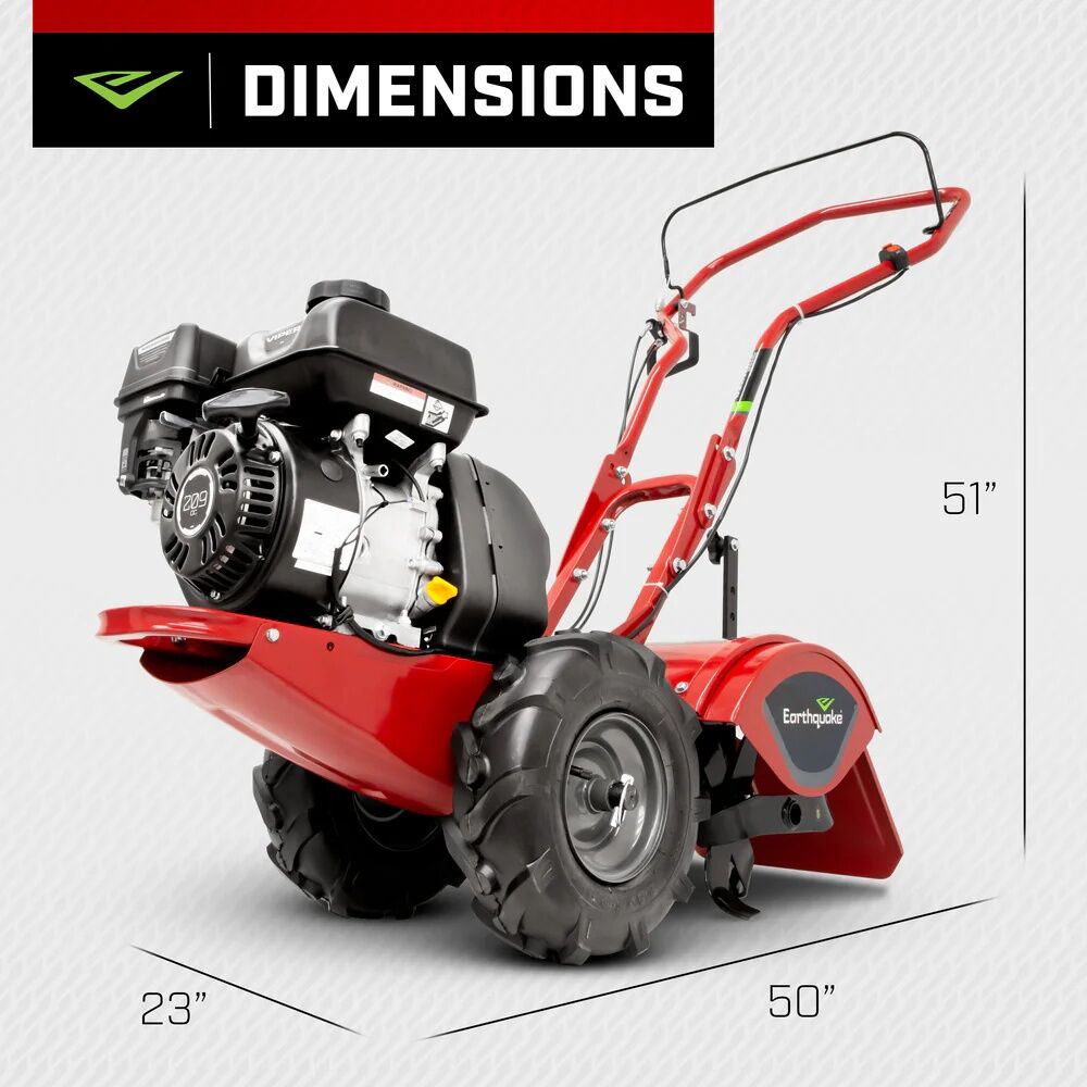 Earthquake Victory 209cc Gas Rear Tine Tiller, 16 in.
