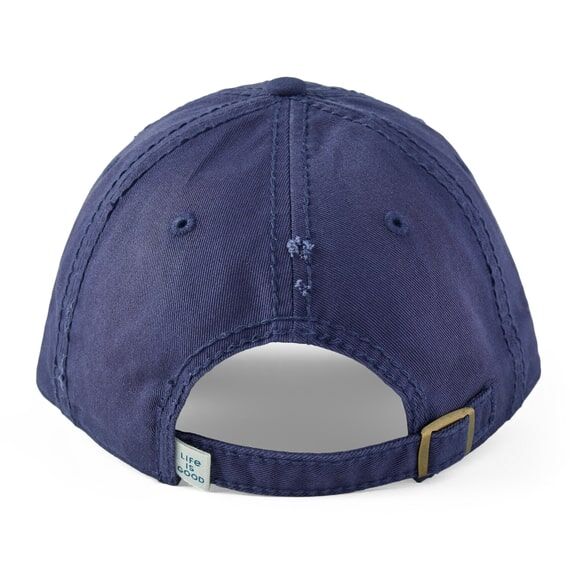 Life Is Good Women's Animal Heart Sunwashed Chill Cap in Darkest Blue