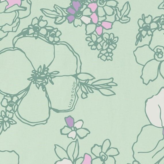 Life Is Good Women's Floral Garden Pattern Simply True Fleece Hoodie