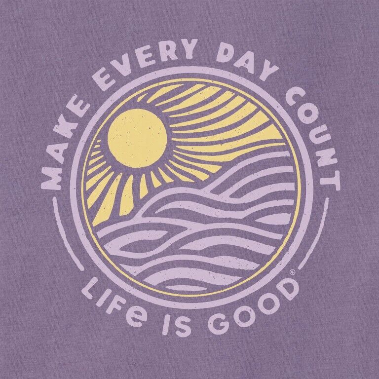 Life Is Good Women's Make Every Day Count Sunset Crusher Boxy Hoodie