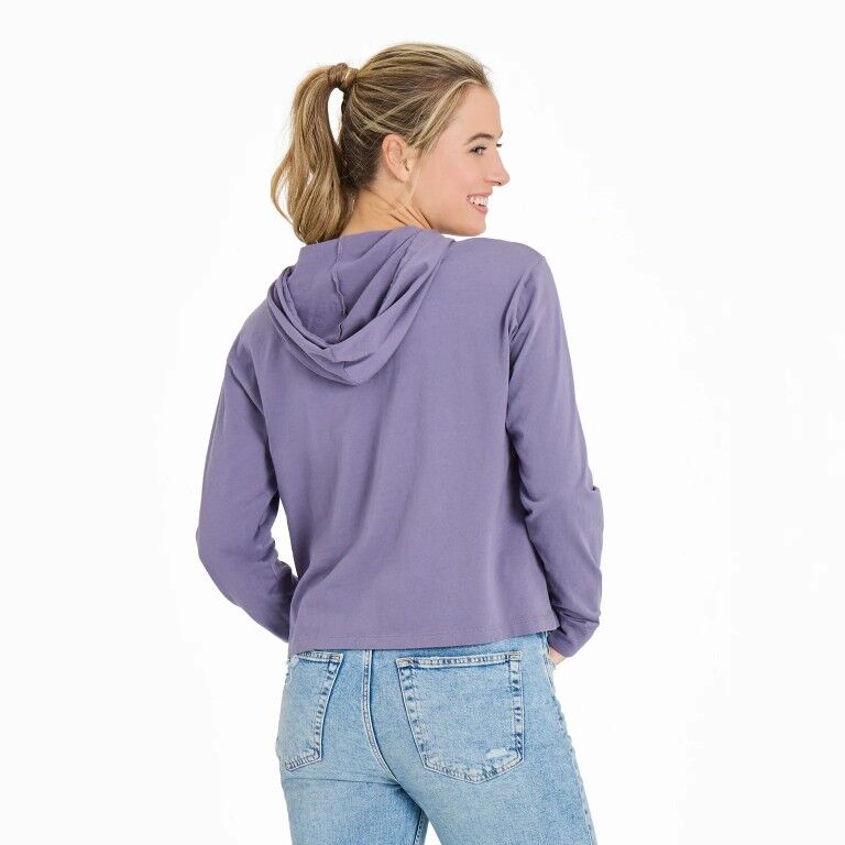 Life Is Good Women's Make Every Day Count Sunset Crusher Boxy Hoodie