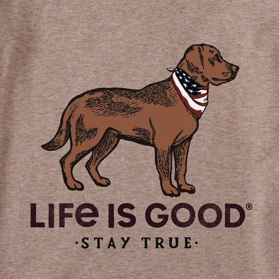 Life Is Good Men's Stay True Dog Crusher Tee