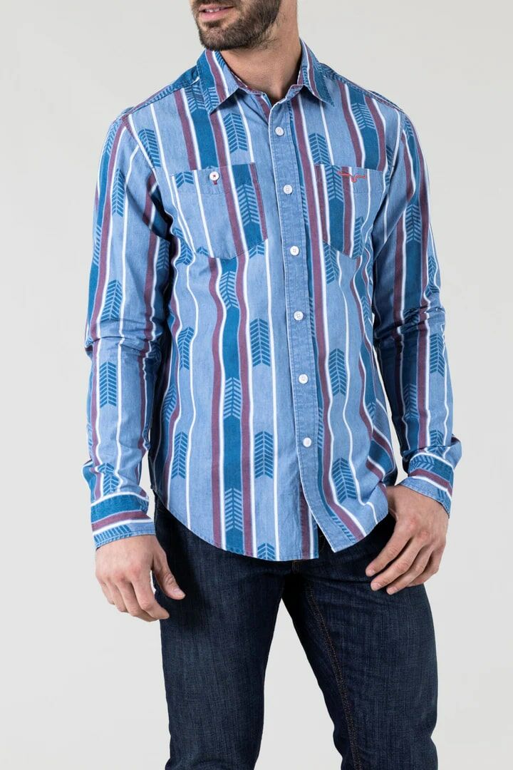 Kimes Ranch Men's Marfa Long Sleeve Dress Shirt