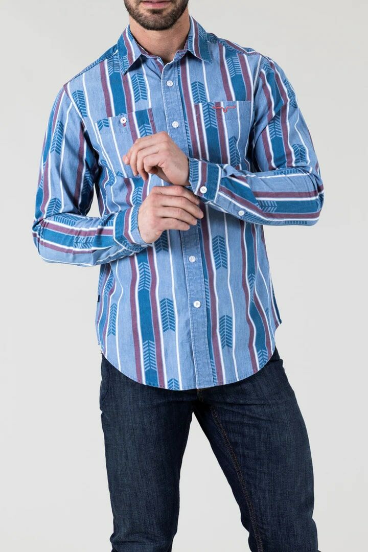 Kimes Ranch Men's Marfa Long Sleeve Dress Shirt