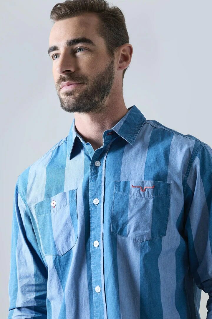 Kimes Ranch Men's Travis Long Sleeve Dress Shirt