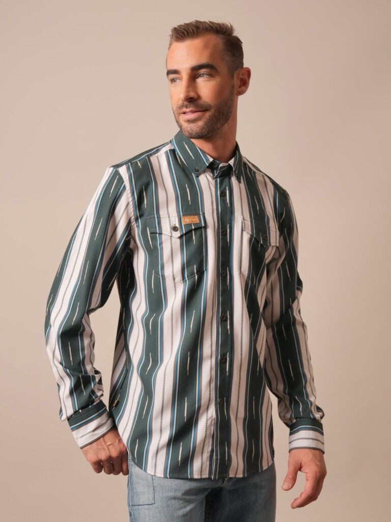 Kimes Ranch Men's ZT Hickory Shirt