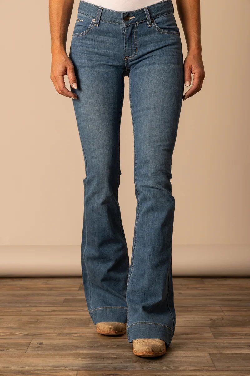 Kimes Ranch Women's Lola Soho Fade Mid Rise Jeans
