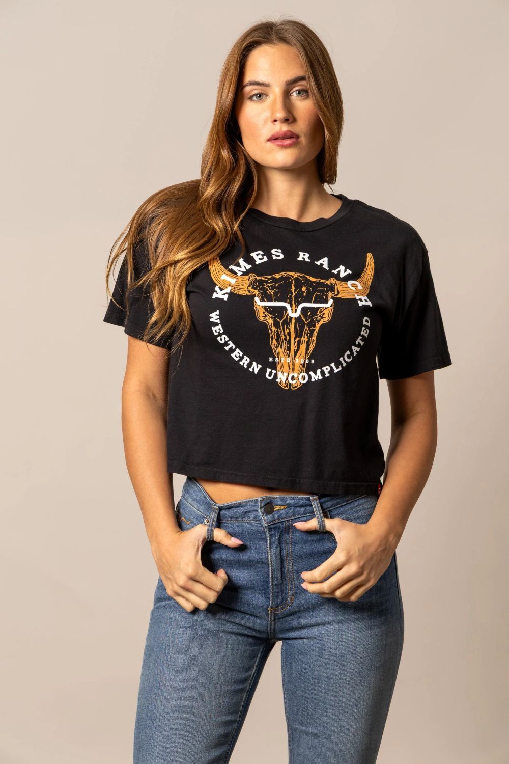 Kimes Ranch Women's Bison Skull T-Shirt