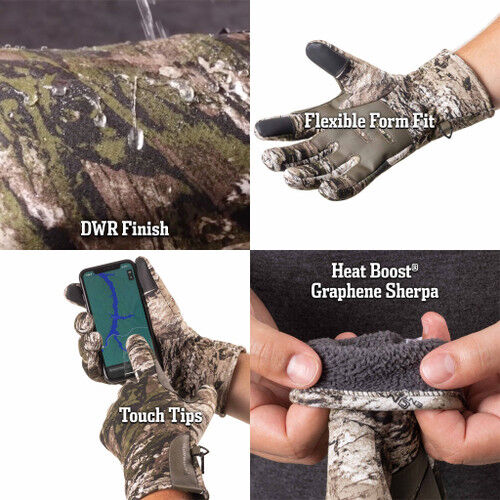 Huntworth Men's Barrow Heat Boot Heavyweight Windproof Softshell Hunting Gloves