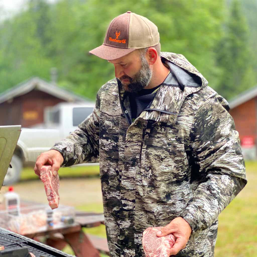 Huntworth Men's Winsted Lightweight, Waterproof, Tricot Hunting Rain Jacket