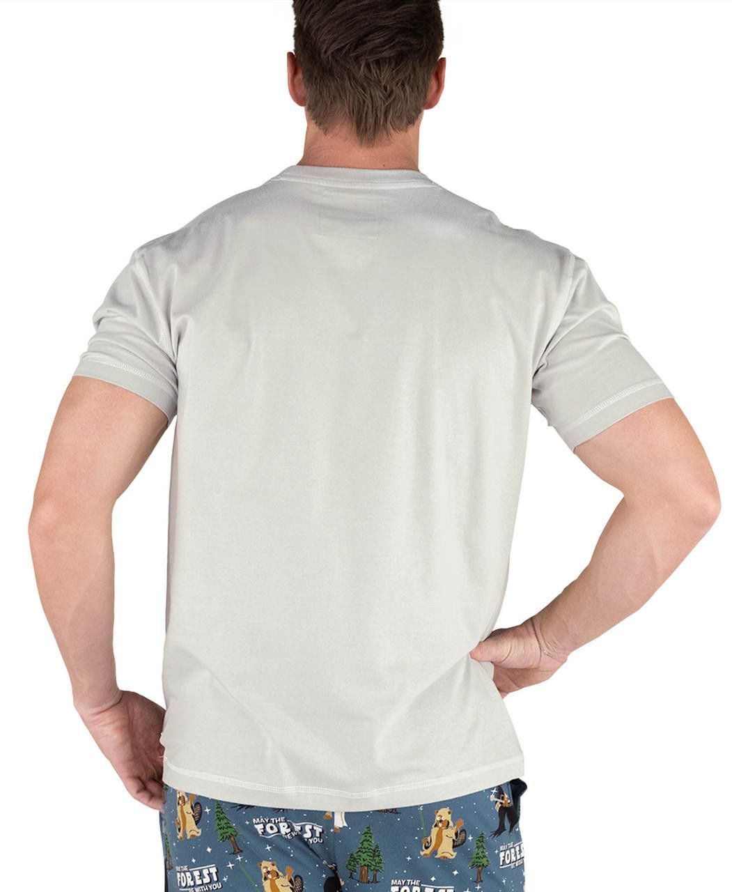 LazyOne Men's May the Forest Be With You PJ Tee