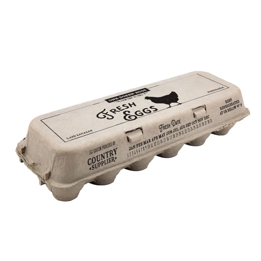 Country Supplier Egg Carton, 1-Dozen Eggs