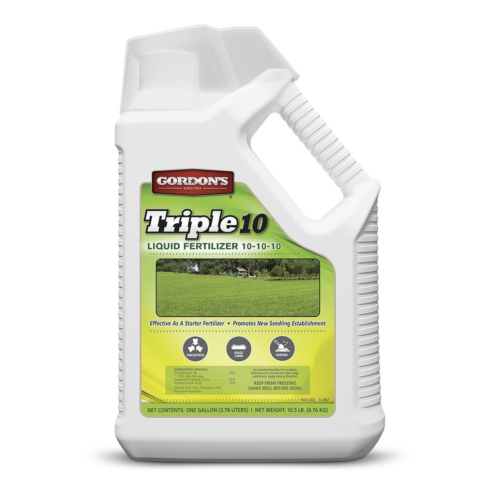 Gordon's Triple 10 Liquid Fertilizer 10-10-10, 1-Gal