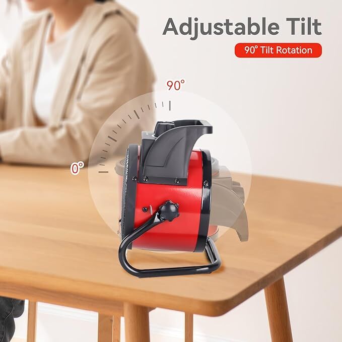 Beyond Heat Red Ceramic Portable Space Heater, 1500-Watts