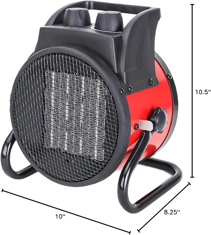 Beyond Heat Red Ceramic Portable Space Heater, 1500-Watts