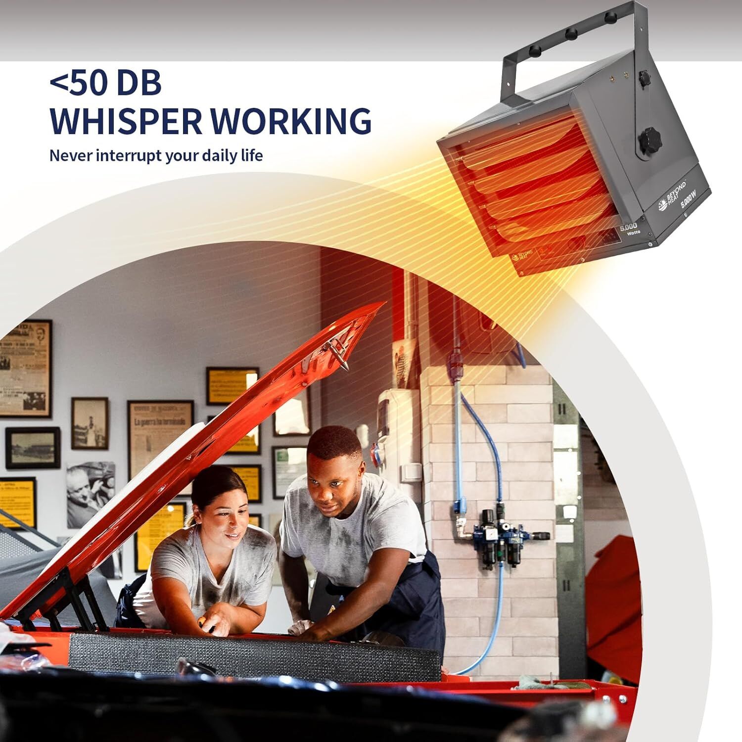 Beyond Heat 5000-W Adjustable Thermostat Garage Heater