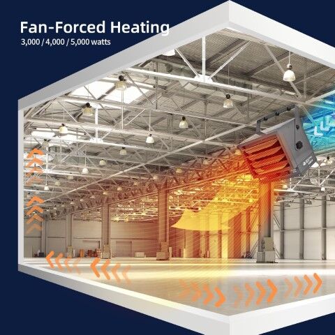 Beyond Heat 5000-W Adjustable Thermostat Garage Heater