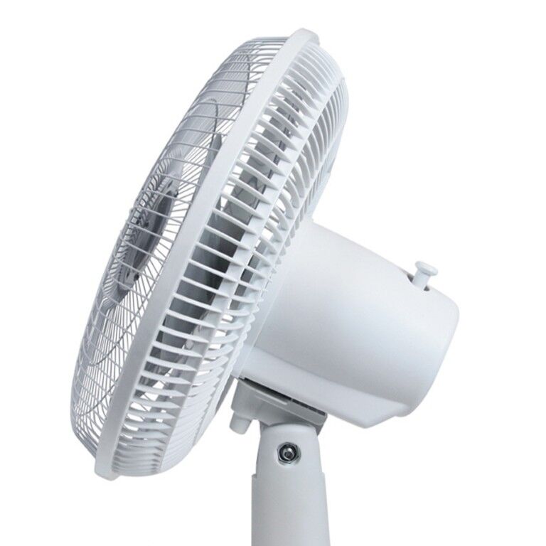 Beyond Breeze White Mechanical Oscillating Stand Fan, 16-In