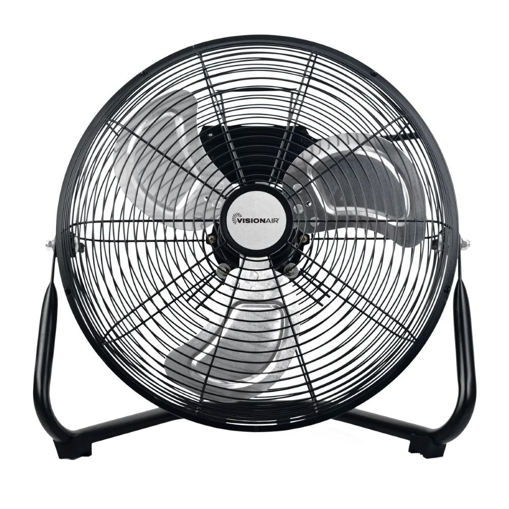 Visionair High Velocity Floor Fan with Aluminum Oil Bearing Motor, 14-In