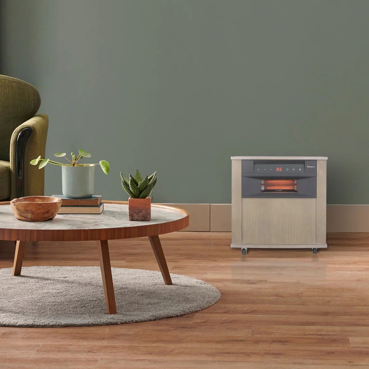 Visionair Digital 6 Tube Infrared Heater with Remote, 18-In, 1500/1000-Watts