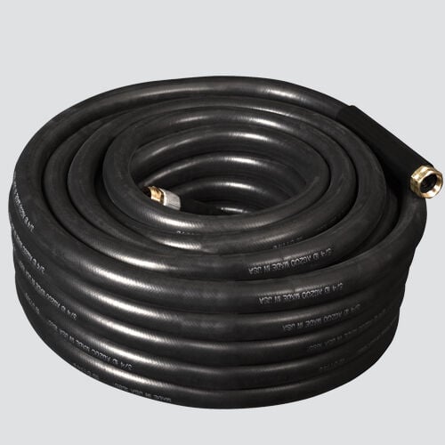 Apache Heavy-Duty Industrial Rubber Water Hose Assembly, 3/4-In X 75-Ft