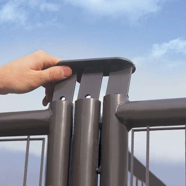 Powder River Dog Kennel Panel with Connector, 5-Ft x 74-In