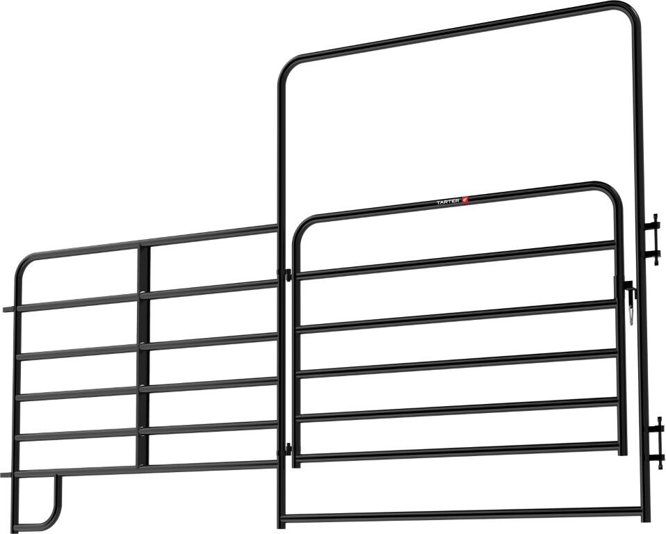 Tarter Black American Panel with Walk-Thru, 6 x 12 ft.