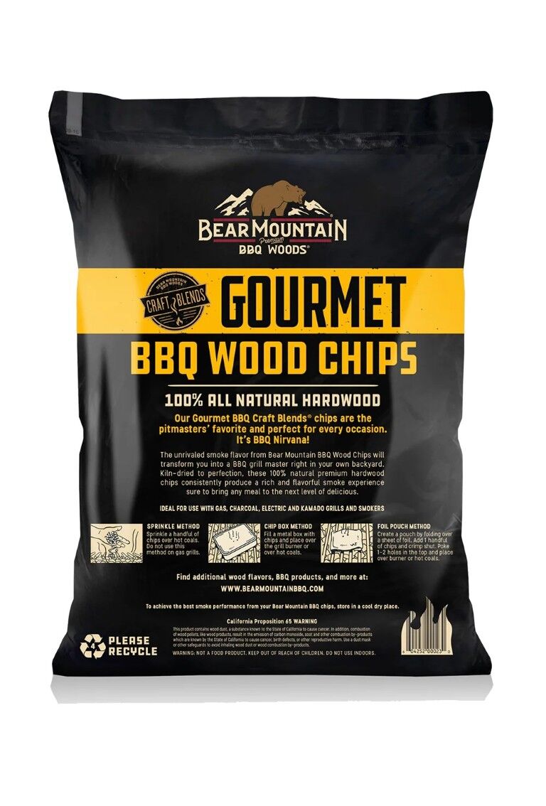 Bear Mountain BBQ Gourmet BBQ Craft Blends Wood Chips, 2-Lb