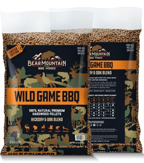 Bear Mountain Wild Game BBQ Craft Blends Wood Pellets, 20-Lb