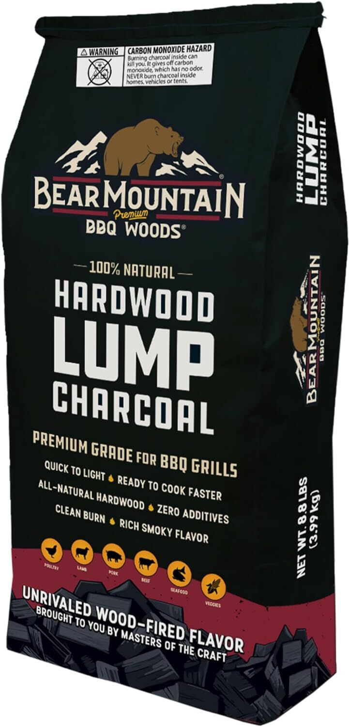 Bear Mountain BBQ Hardwood Lump Charcoal, 8.8-Lb