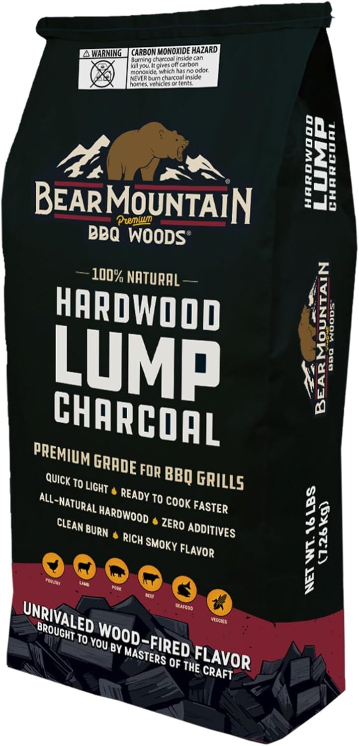 Bear Mountain Hardwood Lump Charcoal, 16-Lb