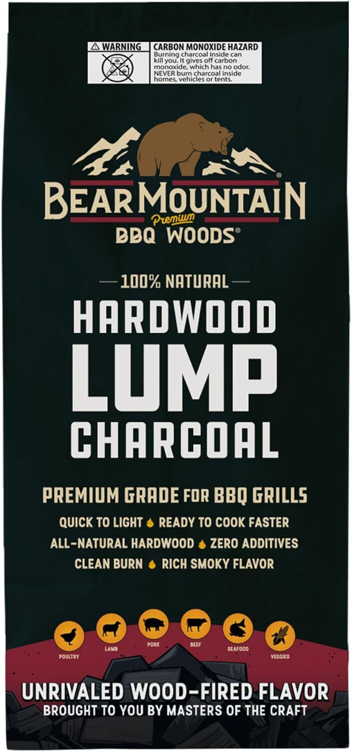 Bear Mountain Hardwood Lump Charcoal, 16-Lb