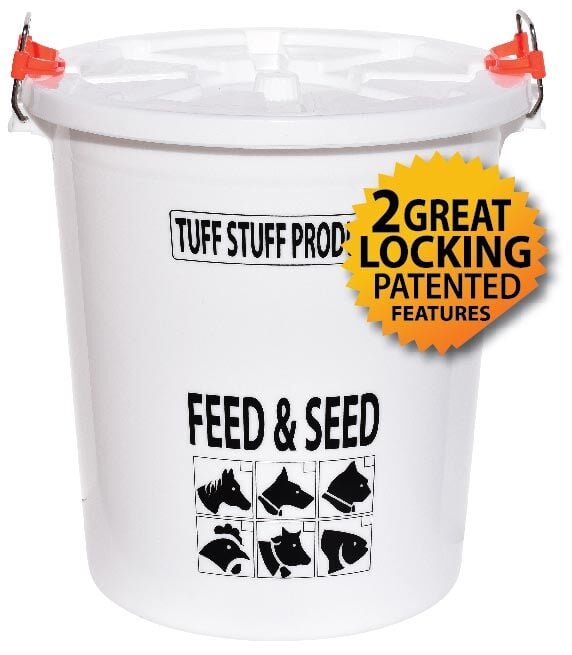 Tuff Stuff Feed And Seed Storage Bucket 50 lb - 12 gal