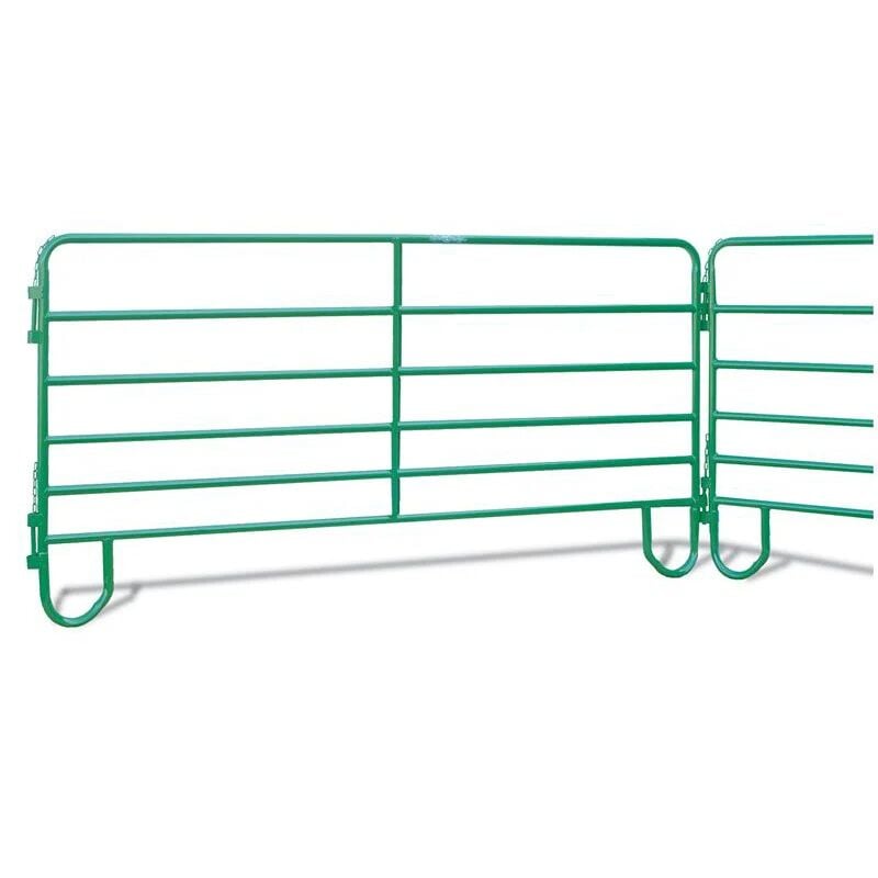 HW Brand WP660 Green 6-Bar Western Horse Corral Panel, 1 3/4 in. Tube, 16 ft. x 60 in.