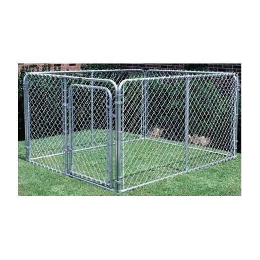 Stephens Pipe Steel 10 X 10 X Dog Kennel System, Silver