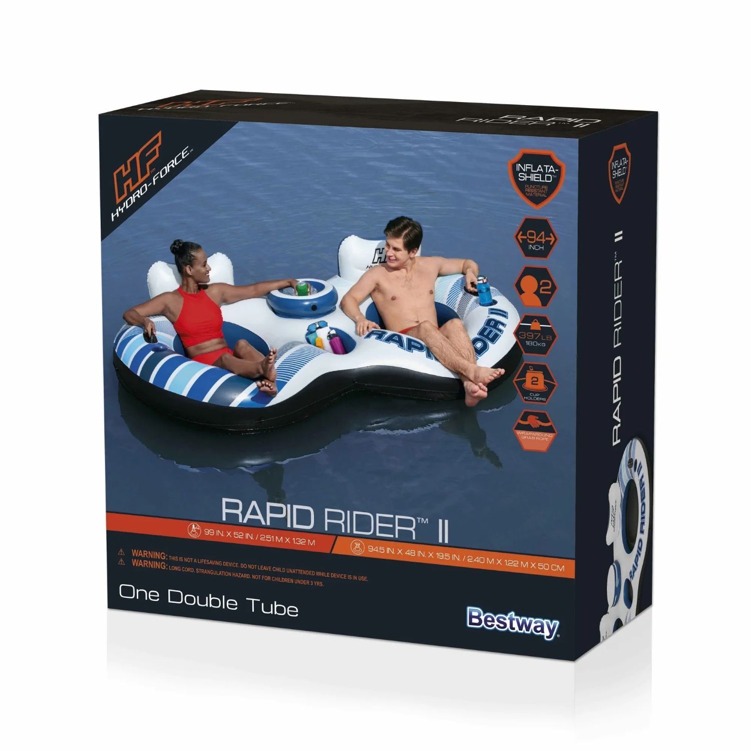 Hydro-Force Rapid Rider II Double River Tube