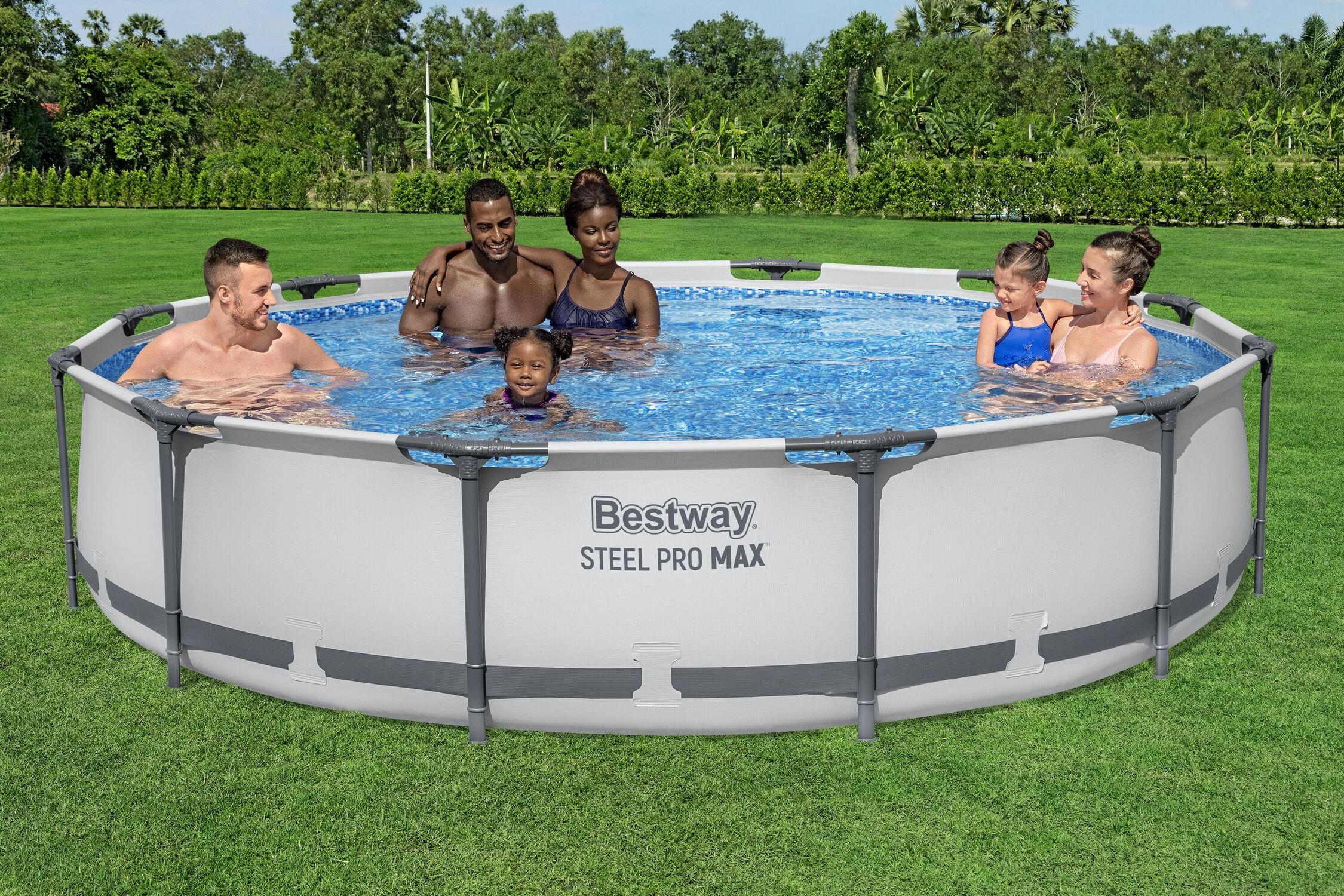Bestway Steel Pro MAX 12-Ft x 30-In Round Above Ground Pool Set