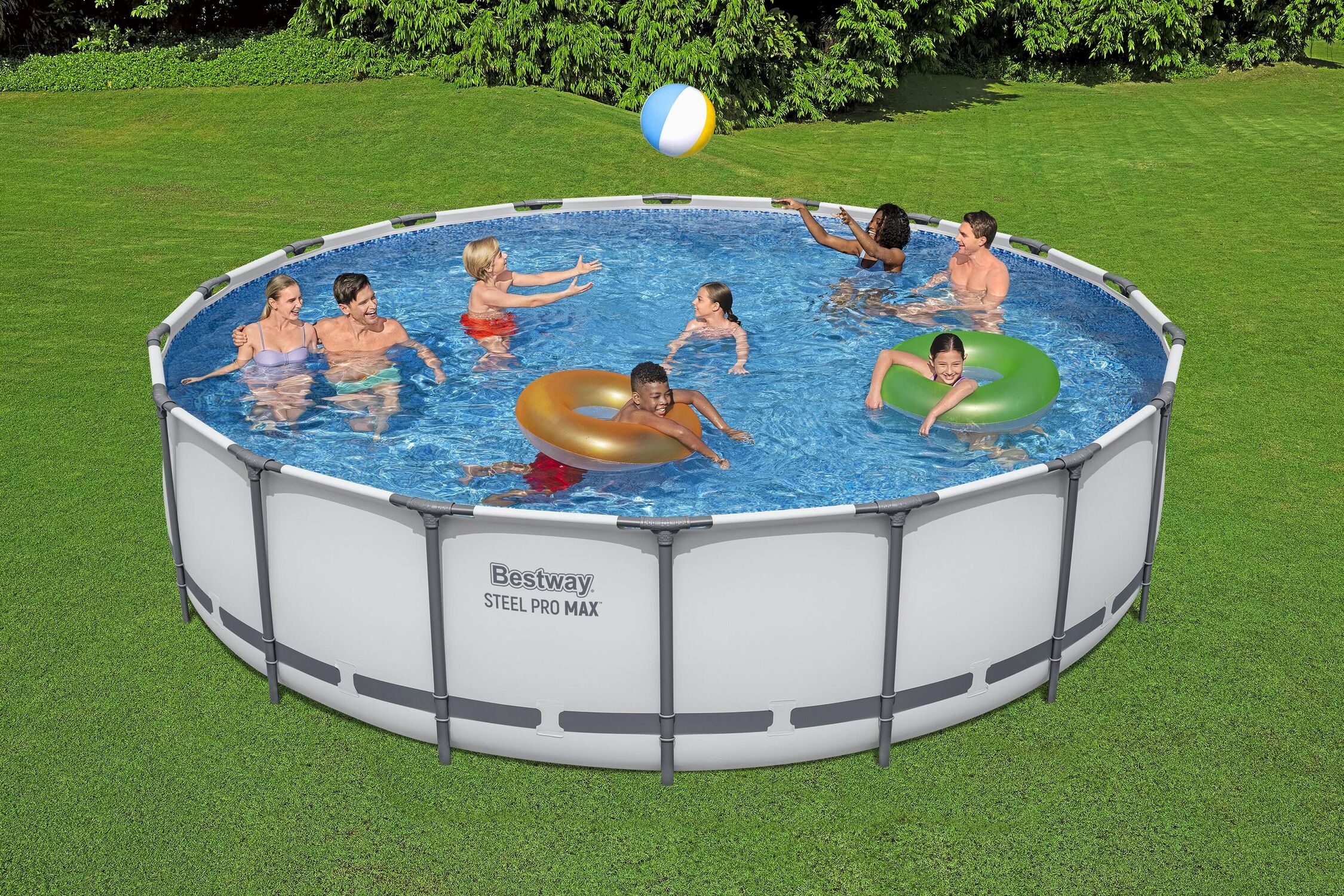 Bestway Steel Pro MAX Round Above Ground Pool Set, 18 ft. x 48 in.