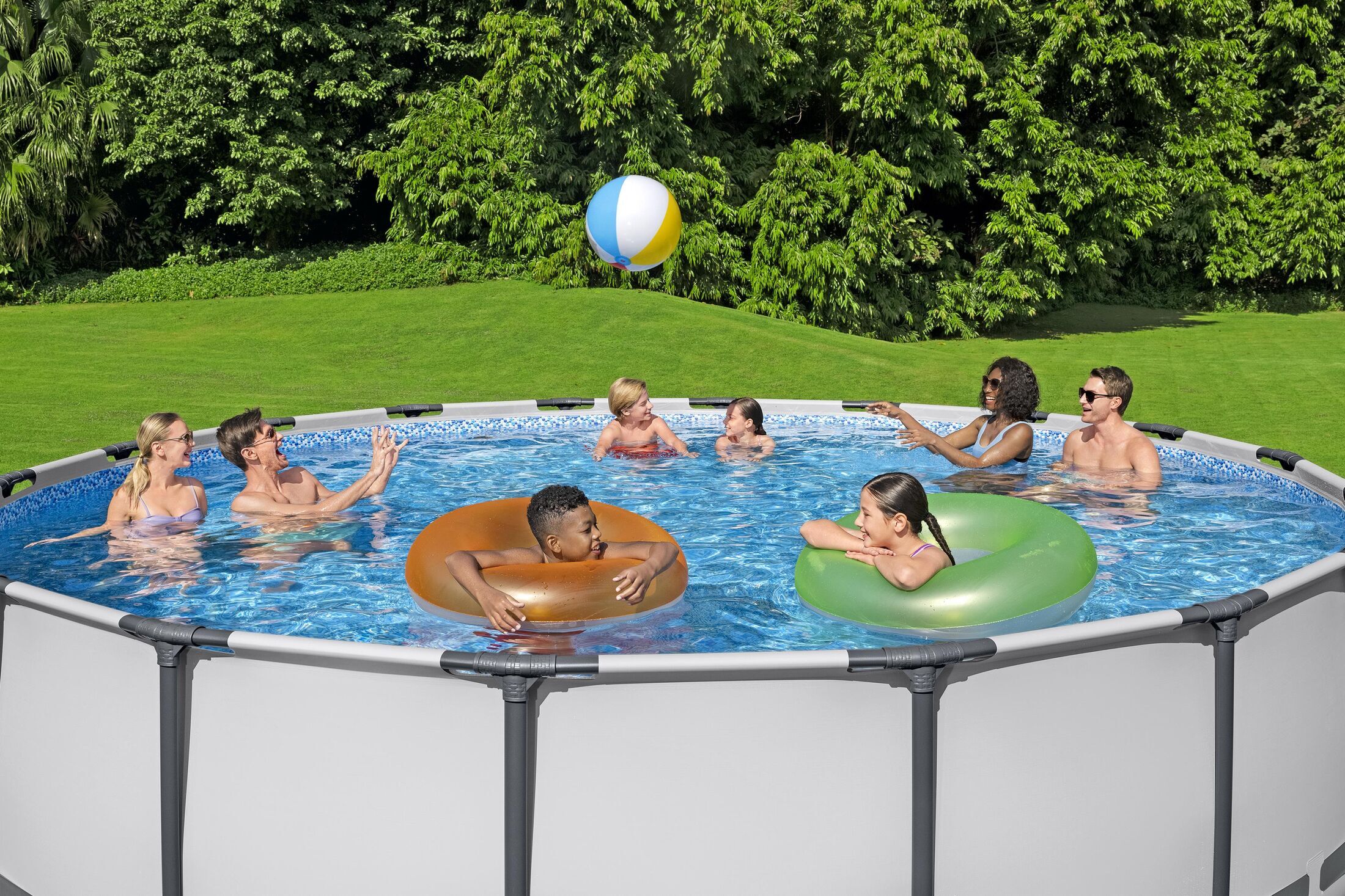 Bestway Steel Pro MAX Round Above Ground Pool Set, 18 ft. x 48 in.