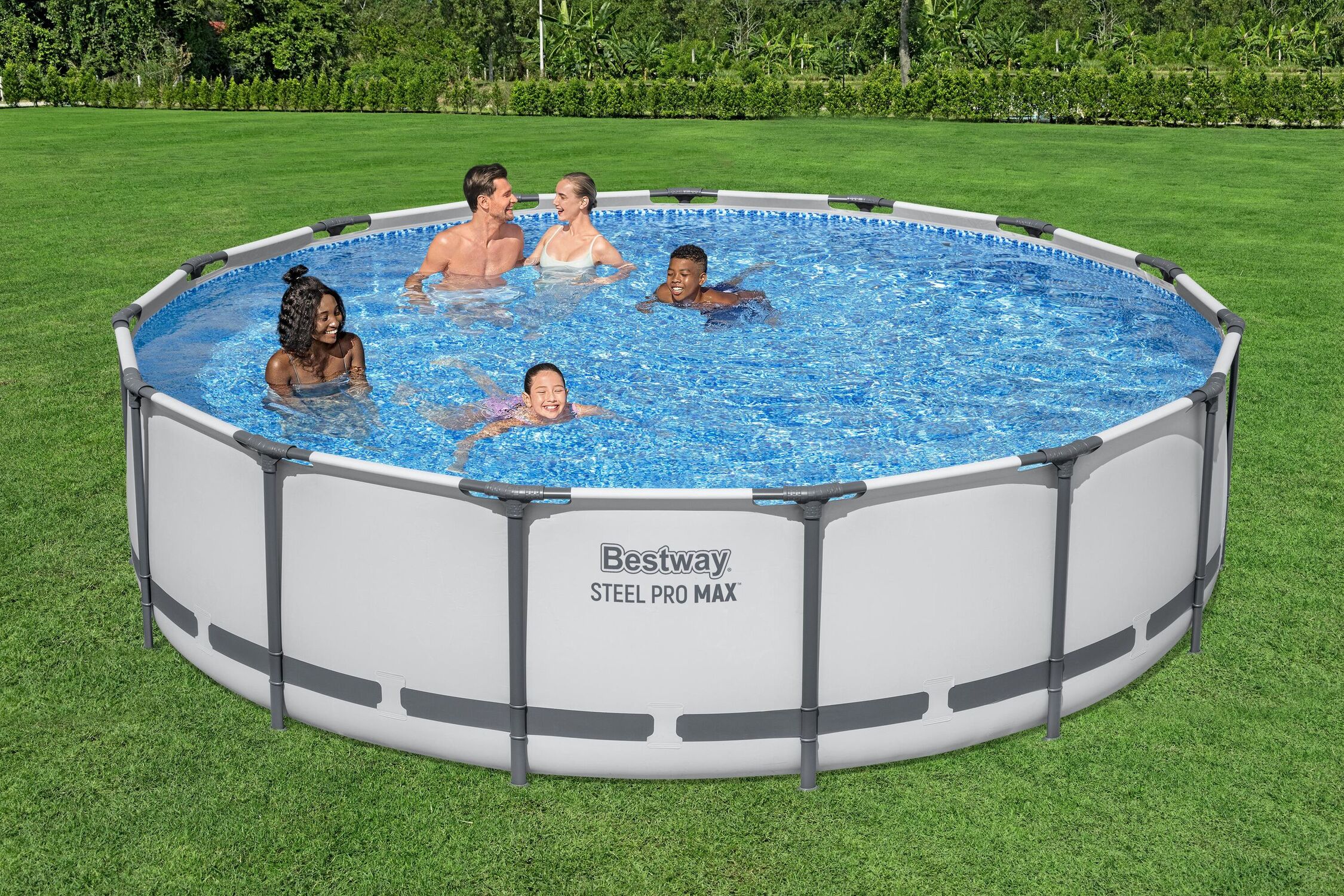 Bestway Steel Pro MAX Above Ground Pool Set, 15-Ft x 42-In