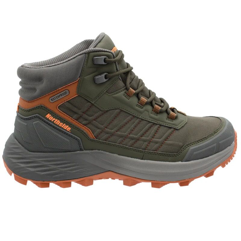 Northside Men's Eaglewood Mid Waterproof Hiking Boot in Olive